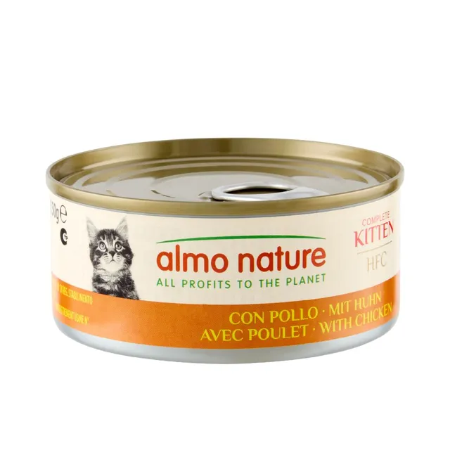Almo Nature HFC Kitten Nassfutter Huhn 24x150g glutenfrei
