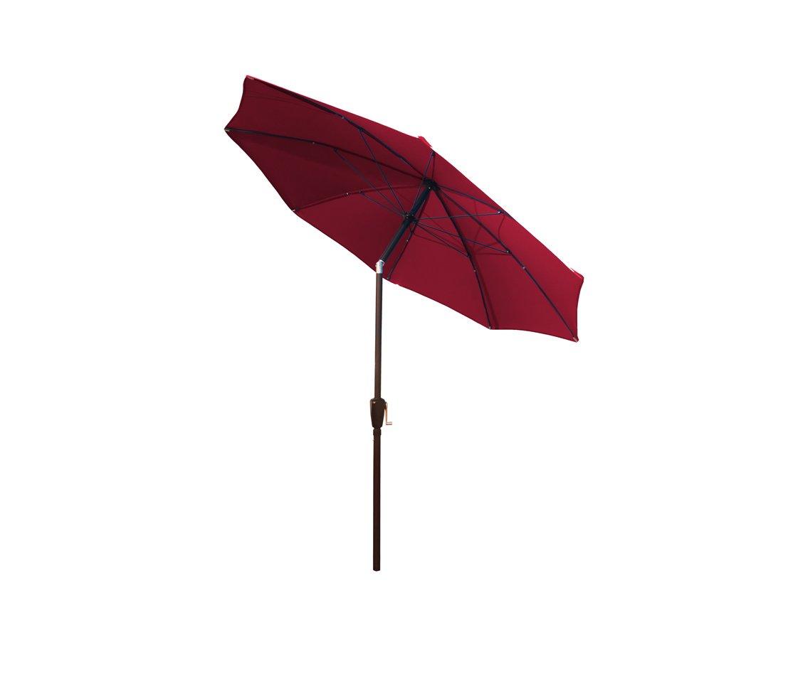 Dehner Kos Sonnenschirm Ø 220cm grün mit Kurbel