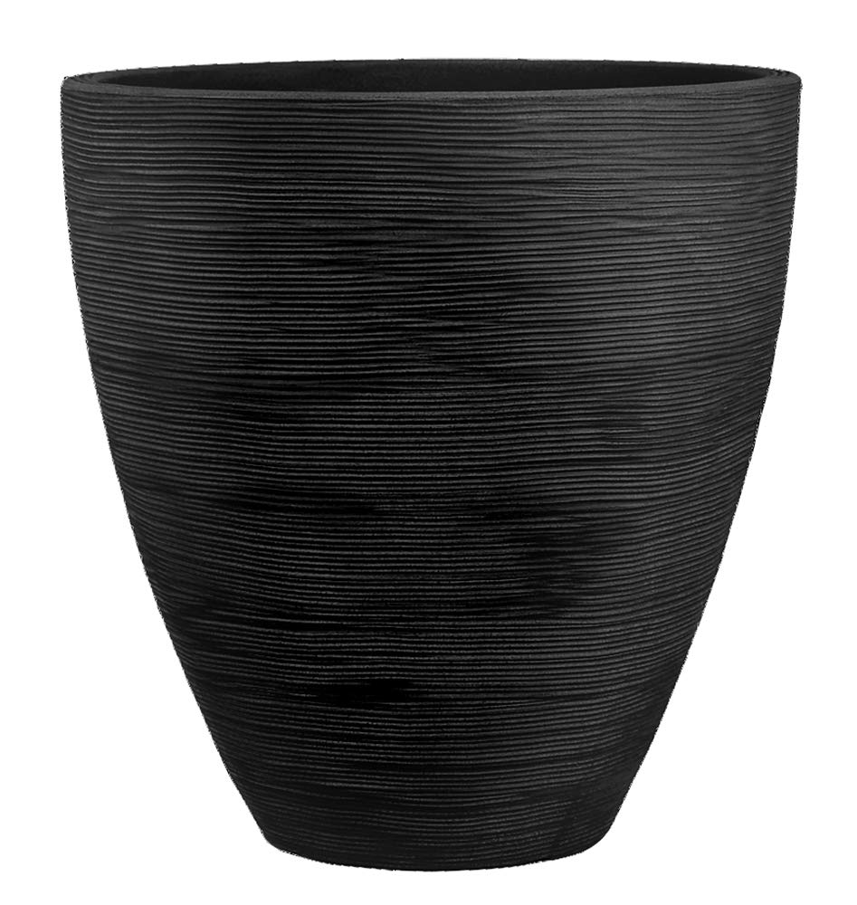 Dehner Vino Pflanzvase Ø40x60 cm anthrazit frostbeständig