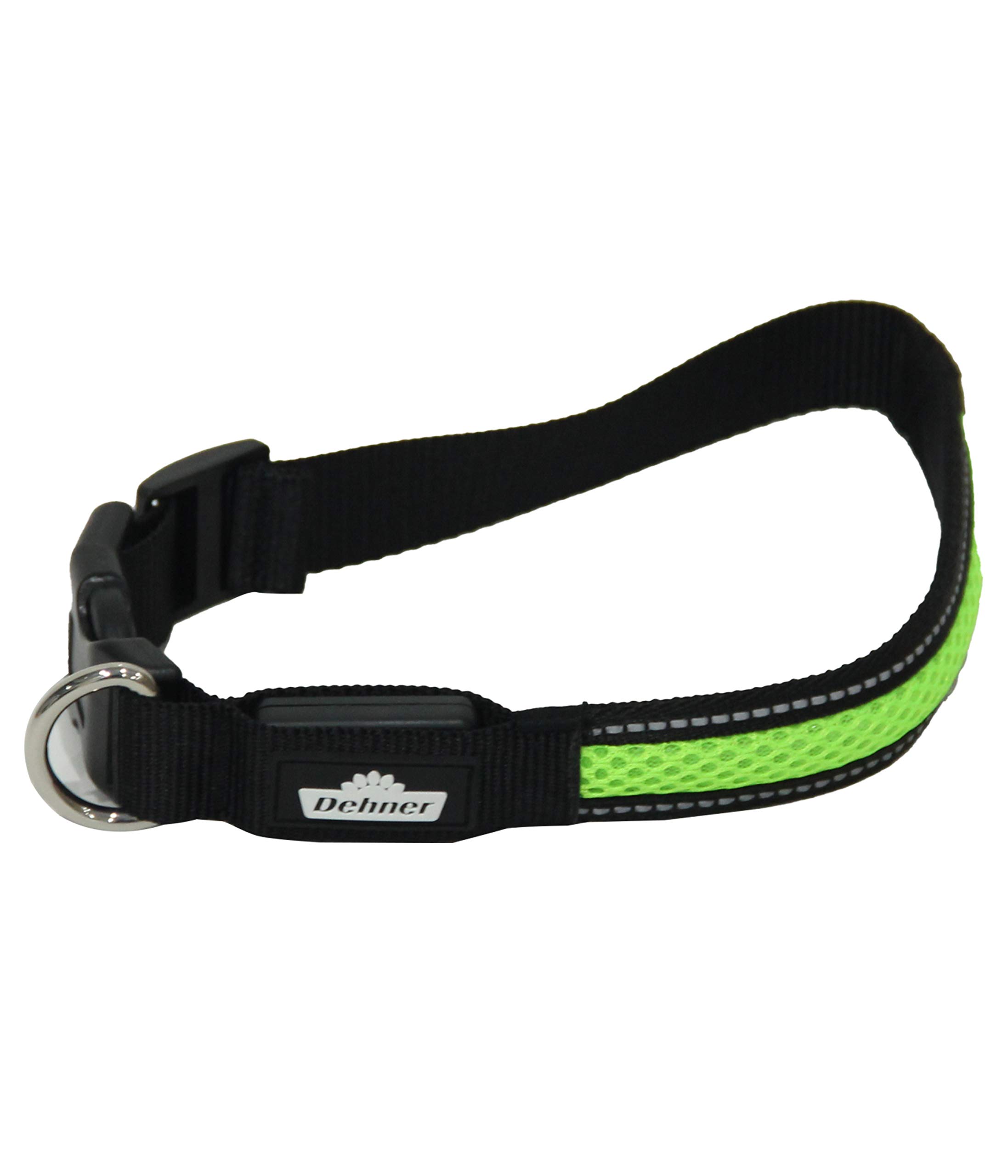 Dehner Flash Collar LED-Hundehalsband orange M USB aufladbar