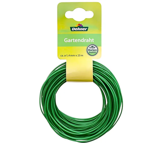 Dehner Gartendraht 25 m Bindedraht grün 1,4 mm