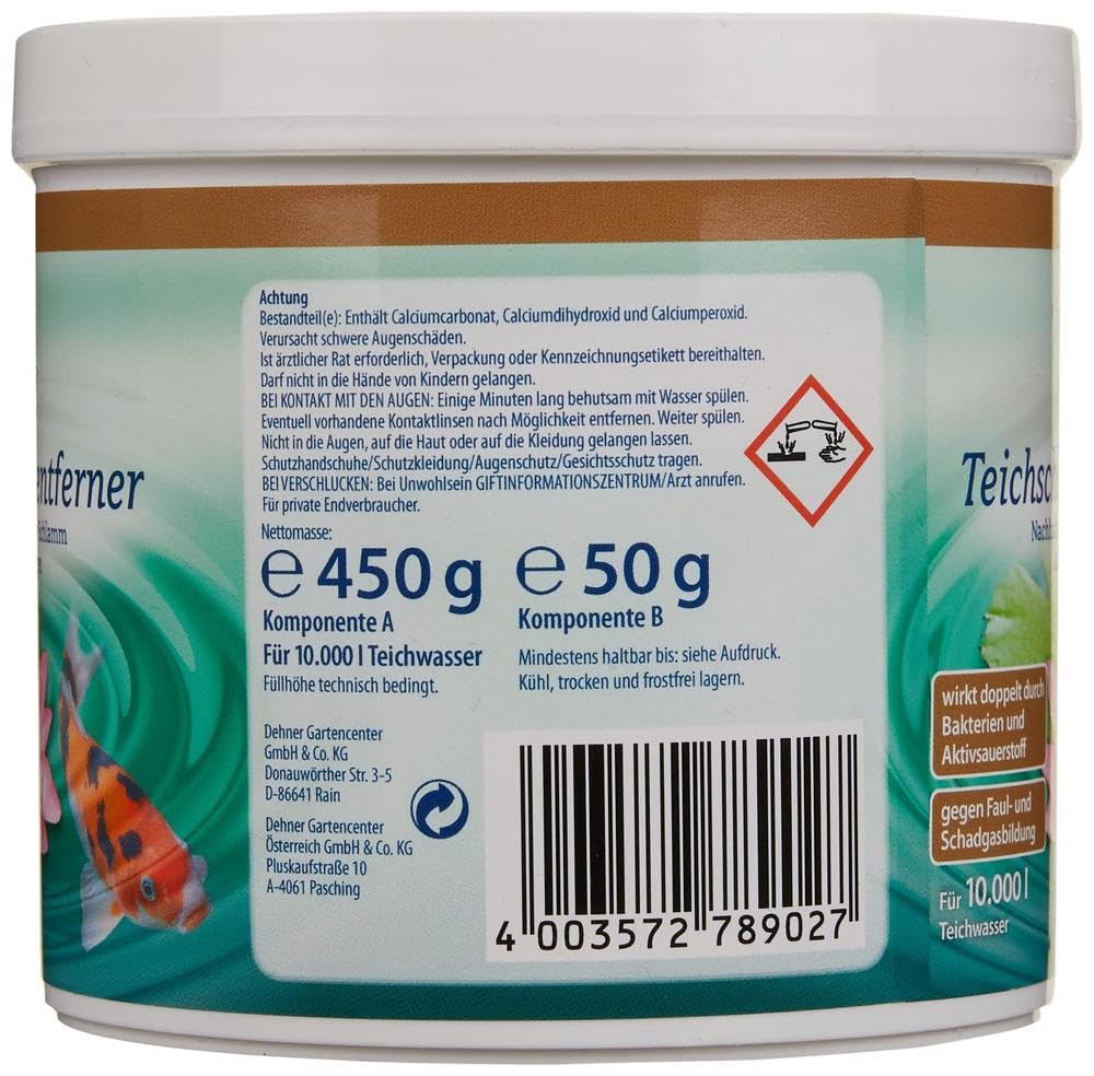Dehner Aqua Teichschlammentferner Pulver 500 g für 10000 l