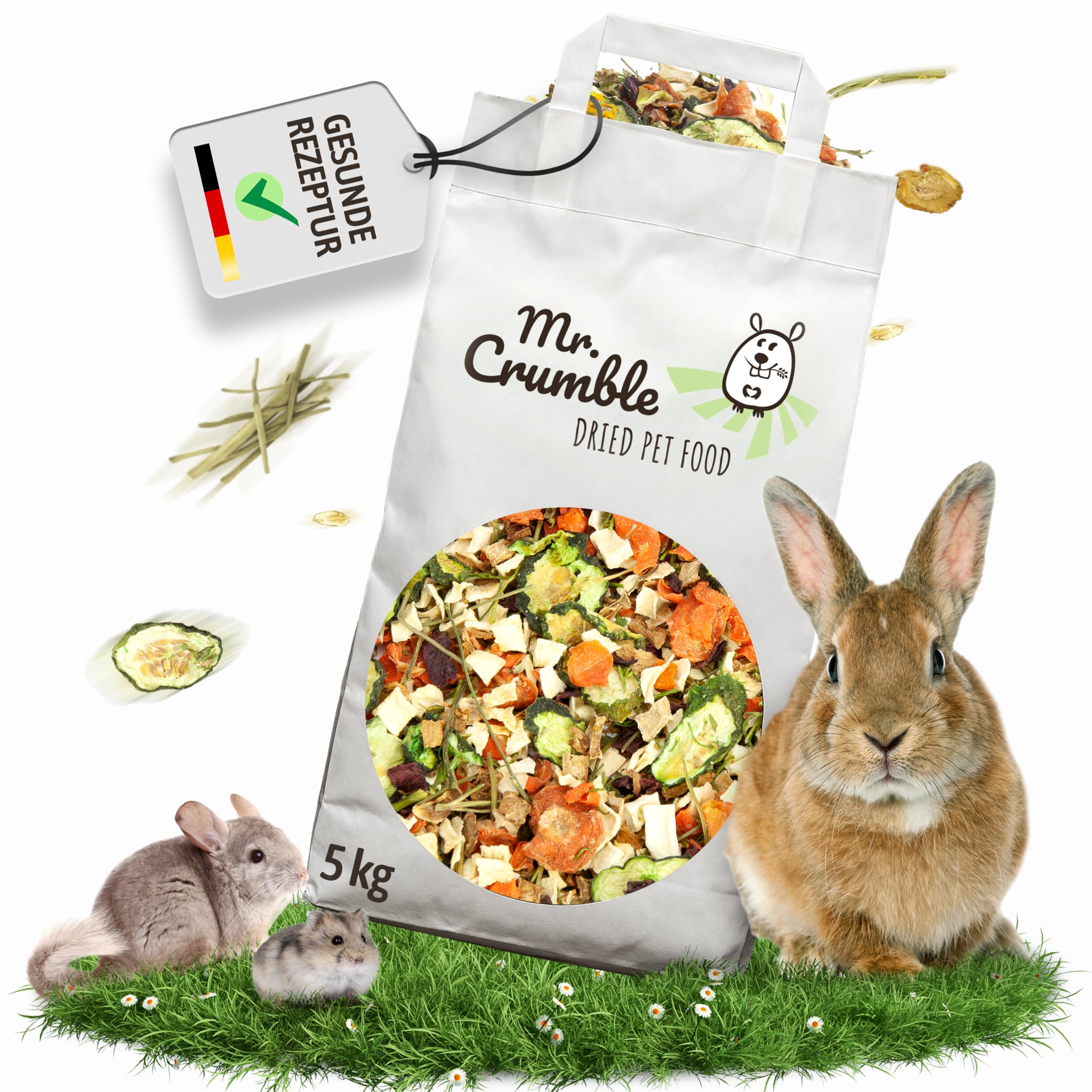Mr. Crumble Gemüsegarten Nagerfutter 1 kg natürlich