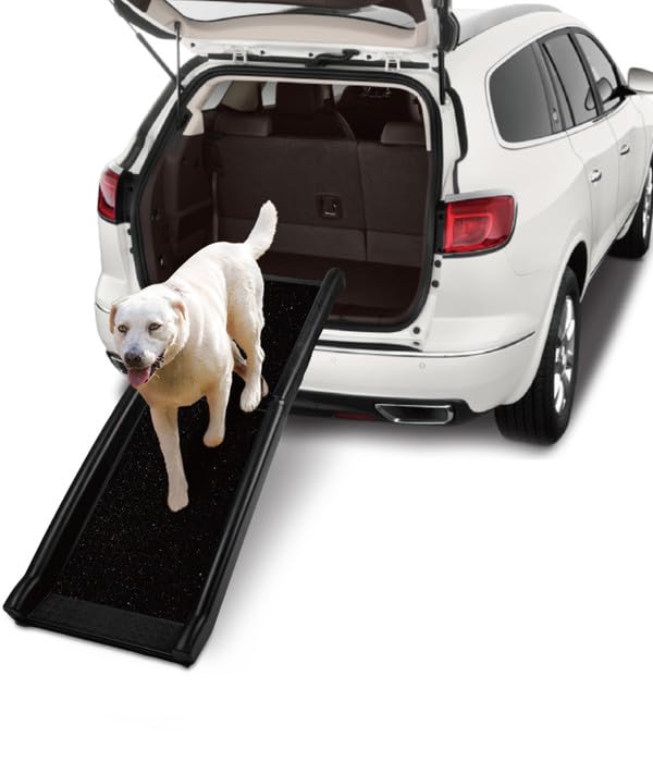 Dehner Lieblinge Bridge Hunderampe 160x40cm schwarz rutschfest