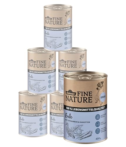 Dehner Fine Nature Senior Hundenassfutter Ente 6x400g