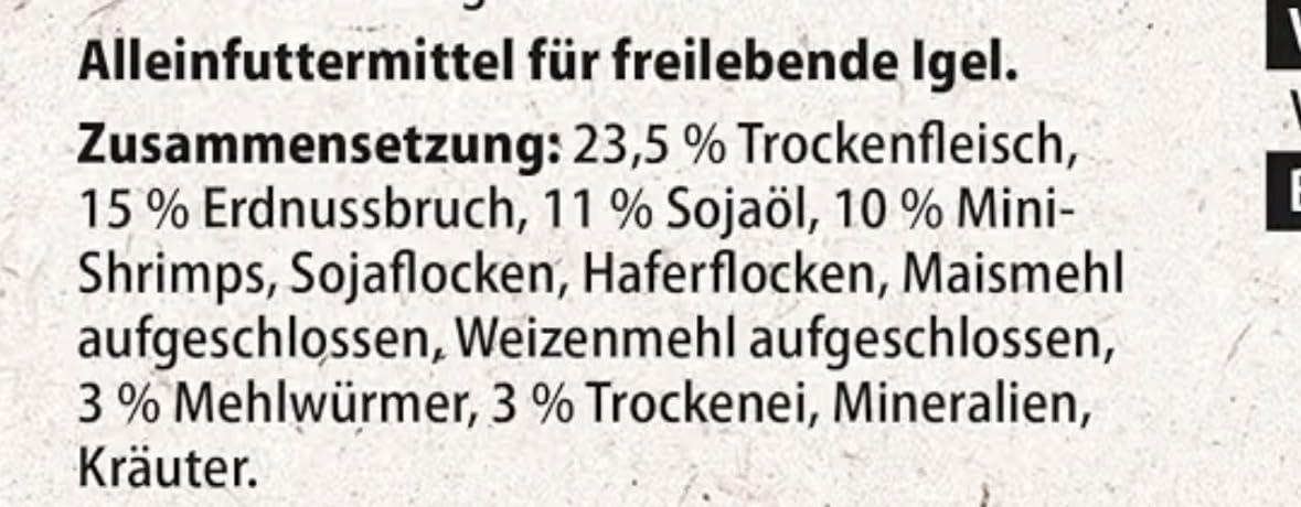 Dehner Natura Premium Igelfutter 1,5 kg Alleinfutter fleischhaltig