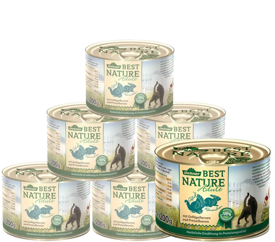 Dehner Best Nature Geflügel Nassfutter 6x200g Adult