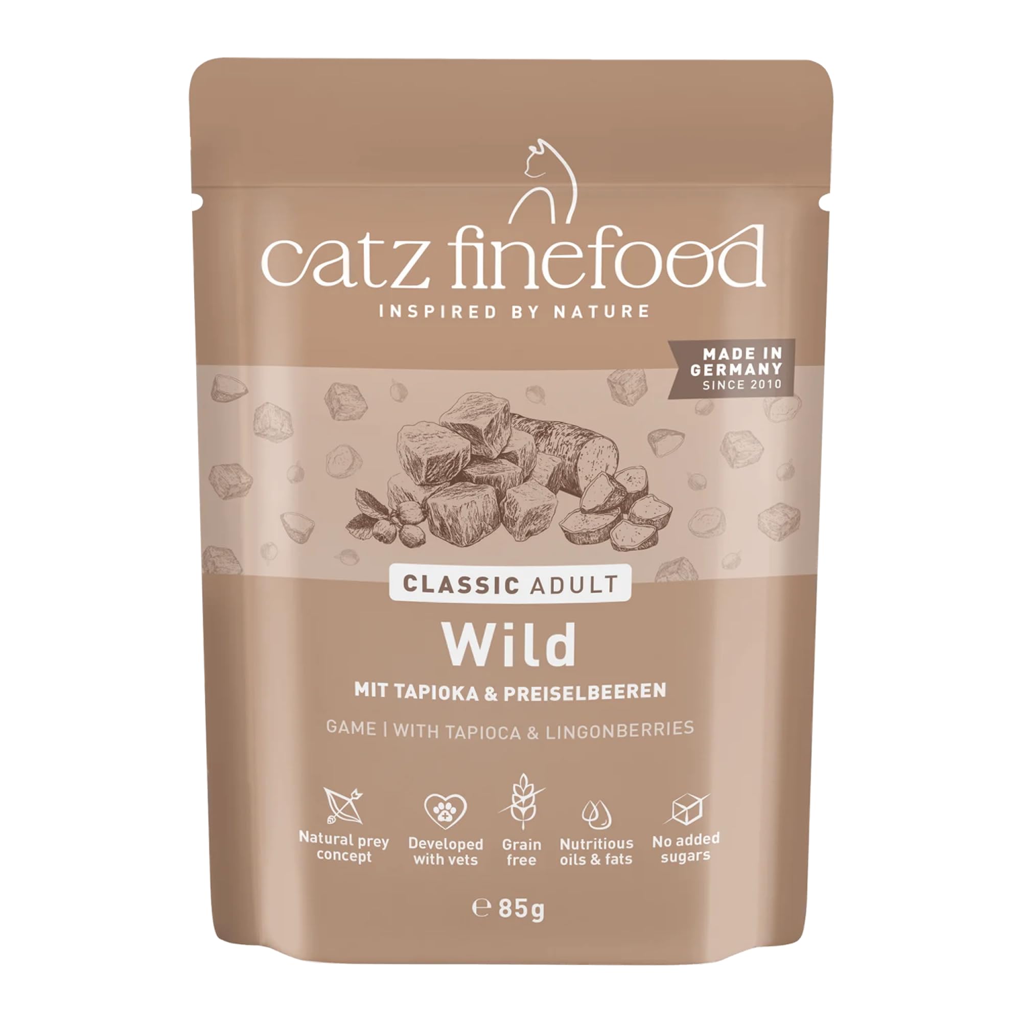 catz finefood Classic N° 9 Wild Nassfutter 6x300g zuckerfrei