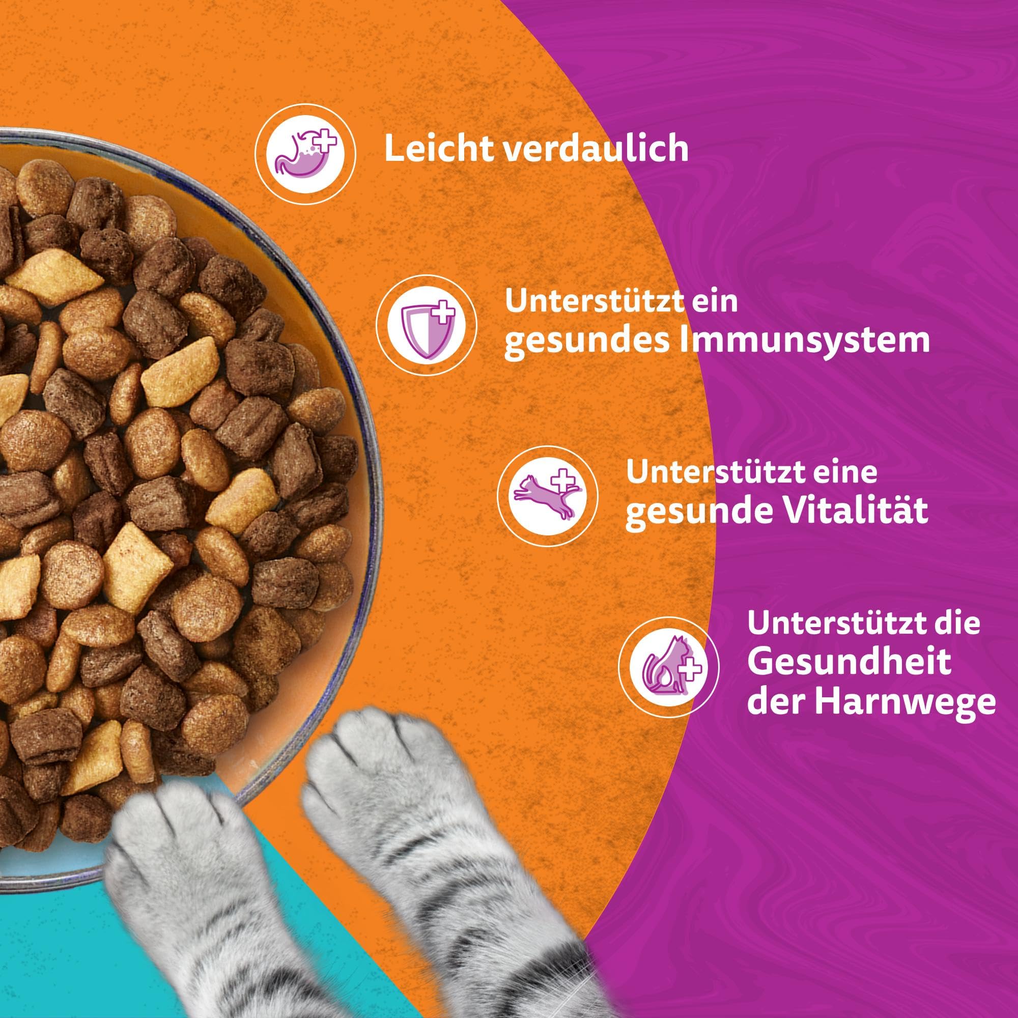 Whiskas Duo Trockenfutter Surf & Turf 6x1,9kg Huhn Fisch