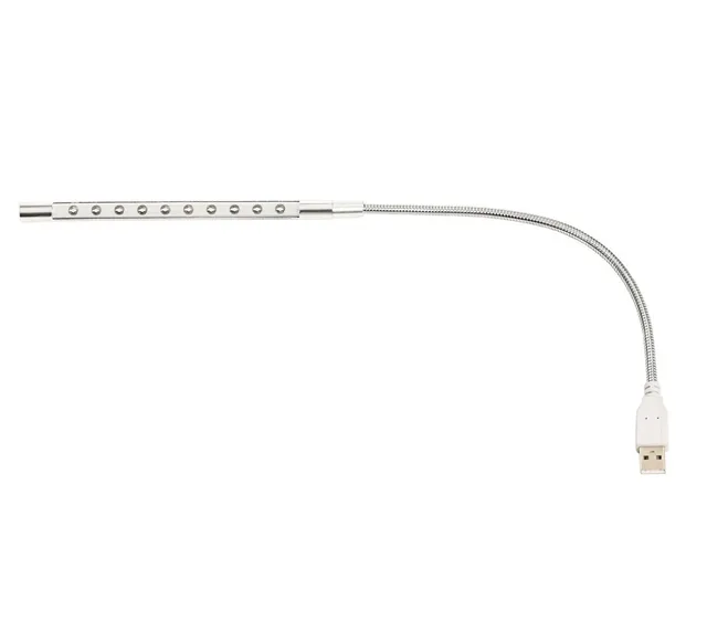 Dehner Lancaster LED Grillbeleuchtung 25 cm USB silber