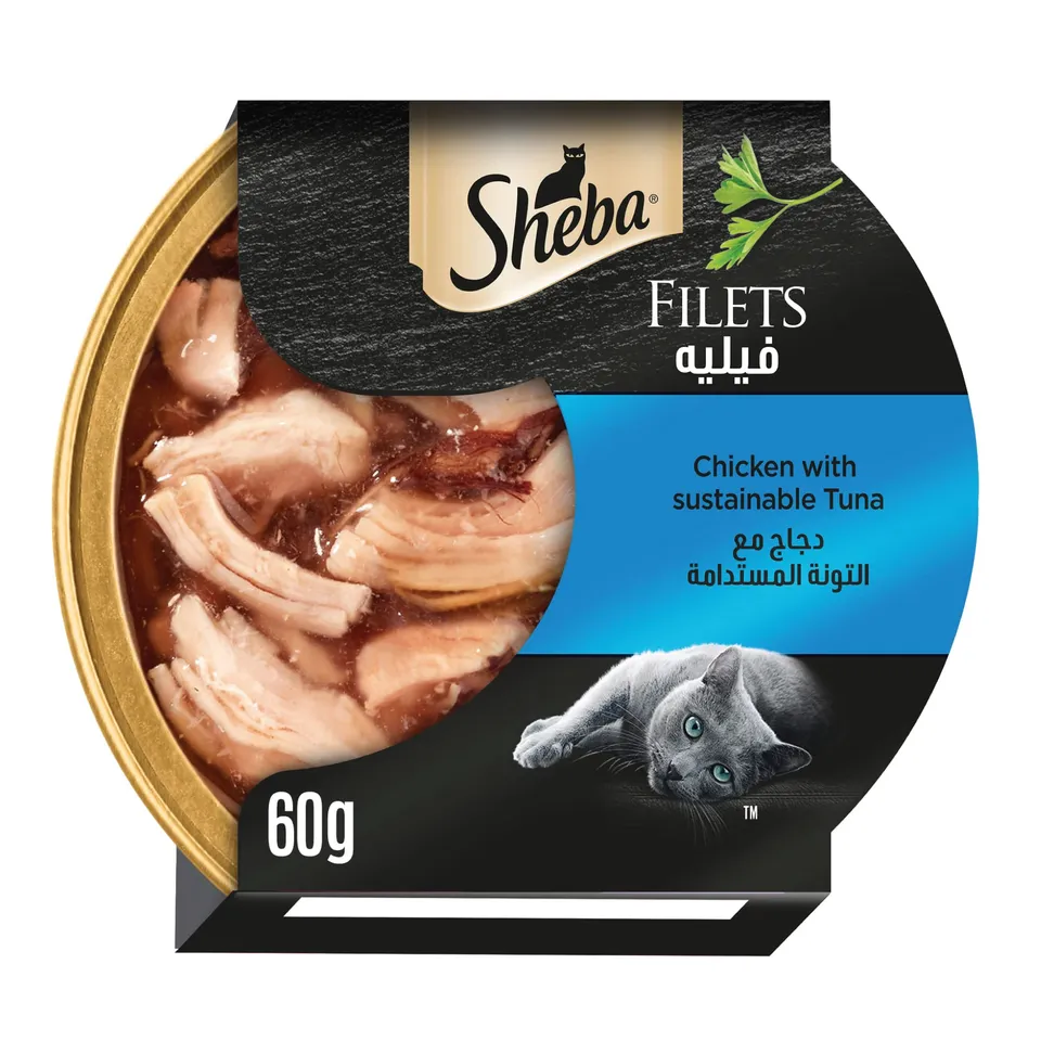 Sheba Filets Huhn Thunfisch Nassfutter Schale 60g Sauce