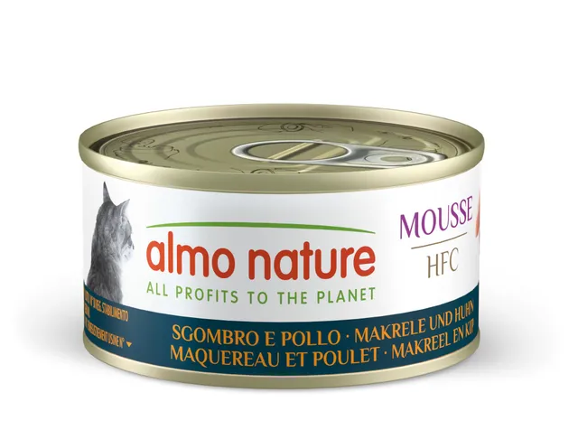Almo Nature HFC Mousse Nassfutter Makrele & Huhn 24x70 g