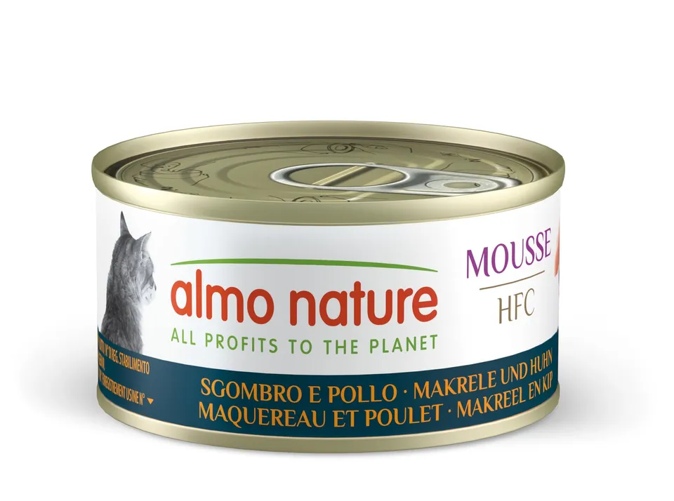 Almo Nature HFC Mousse Nassfutter Makrele & Huhn 24x70 g