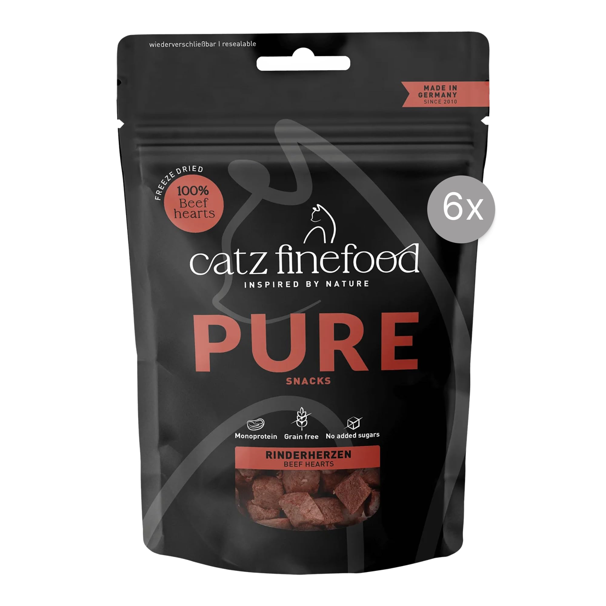 catz finefood Purrrrly No.107 Snack Lammherz 6x35g