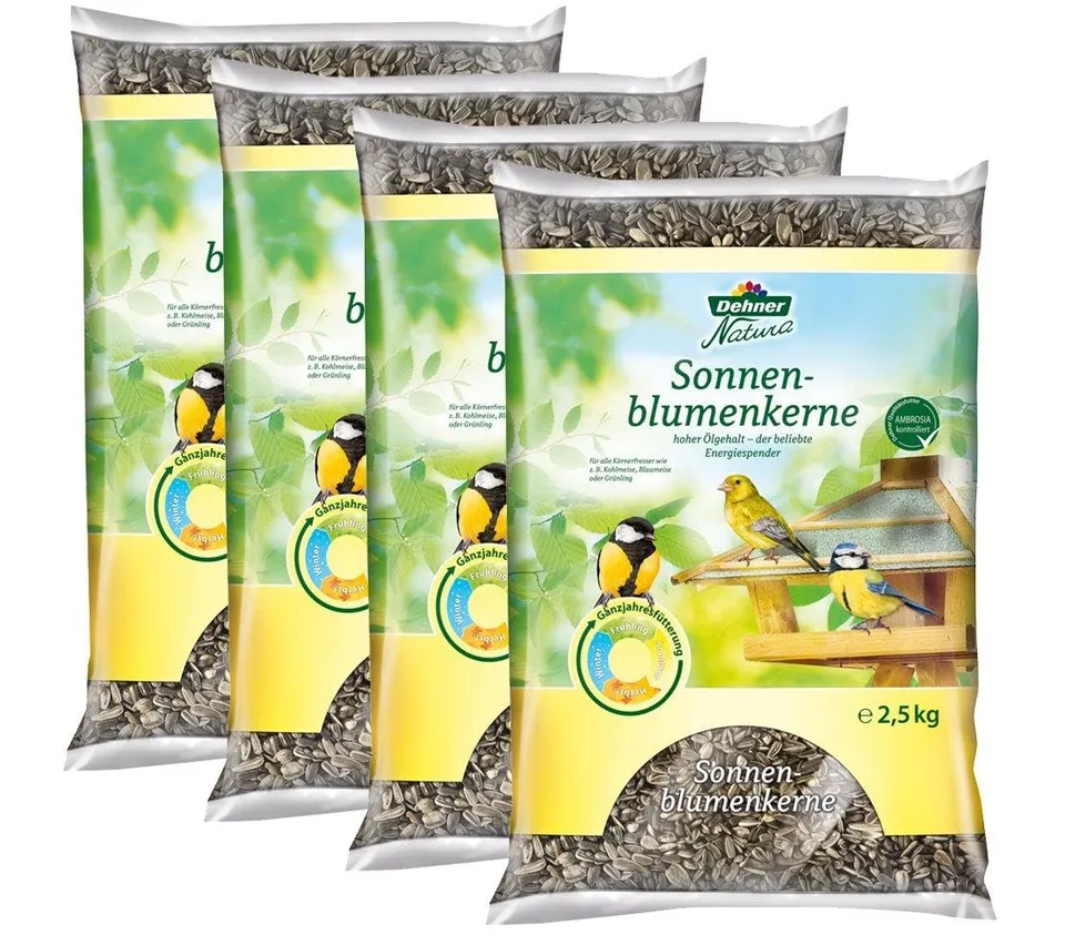 Dehner Natura Premium Wildvogelfutter Sonnenblumen 10kg proteinreich