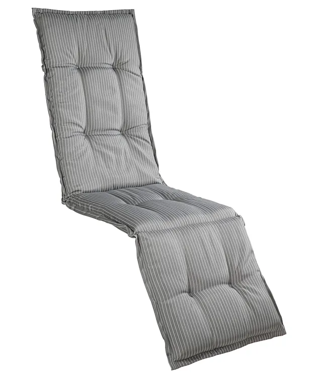 Dehner Premium Lovely Astana Relaxauflage 175x50 grau-weiß
