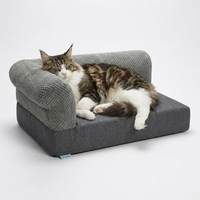 Lucky-Kitty Katzenlounge LUXE Katzenbett Kissen Memory-Foam