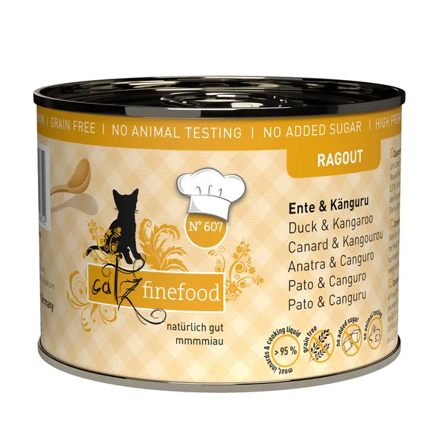 catz finefood Ragout N607 Känguru Ente Nassfutter 6x190g