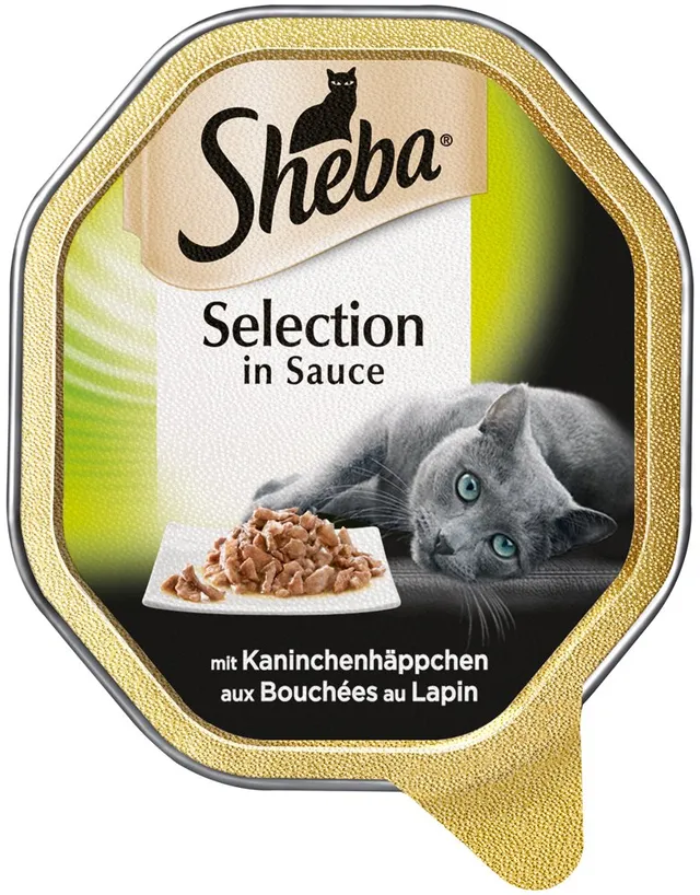 Sheba Selection Nassfutter Kaninchen Sauce 85g Schale