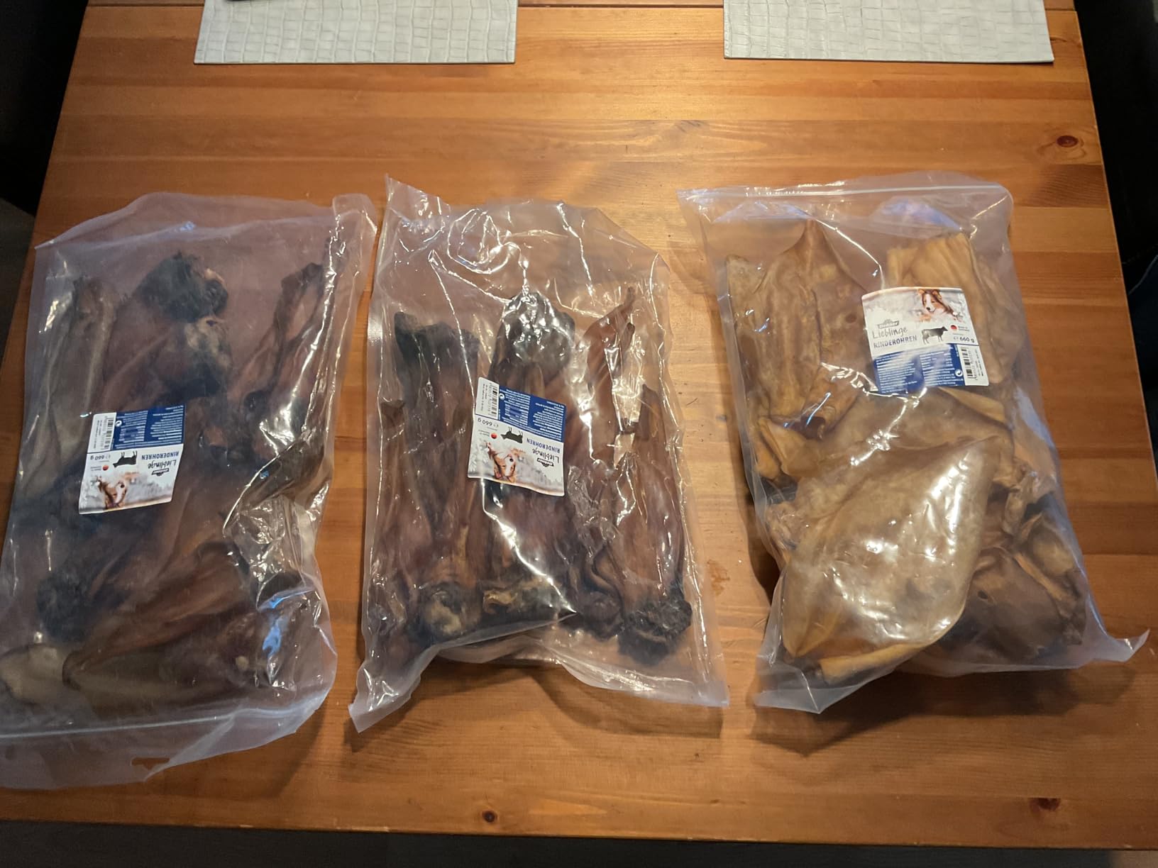 Dehner Lieblinge Rinderohren Hundesnack 660 g