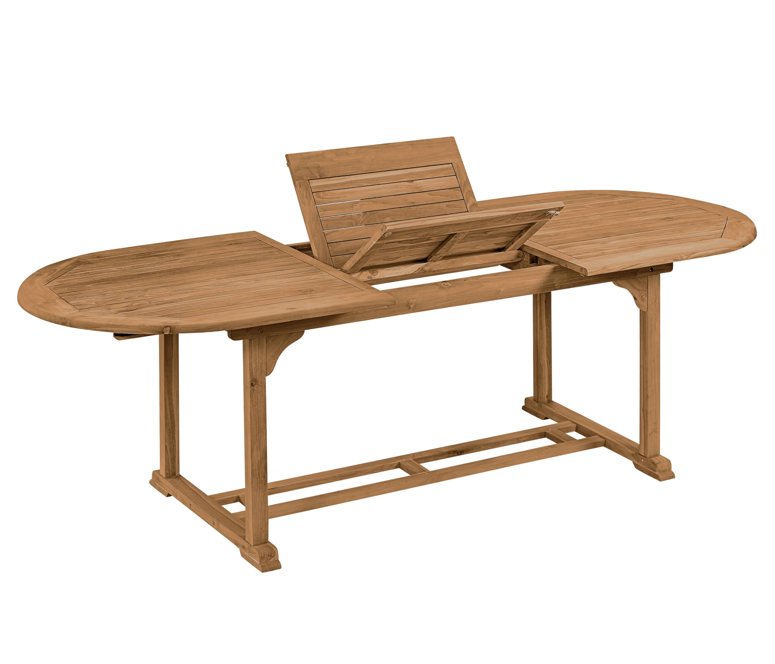Dehner Havanna Gartentisch 180/240x90 cm hellbraun Teakholz