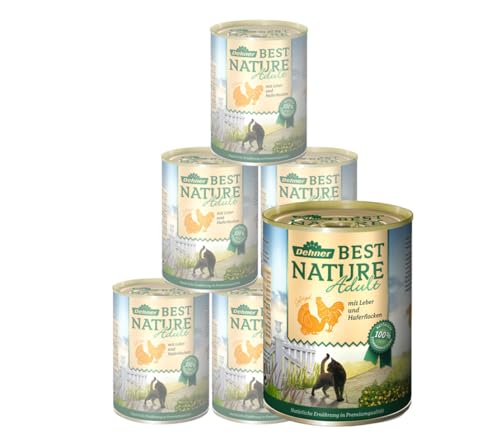 Dehner Best Nature Adult Geflügelleber Nassfutter 6x400g