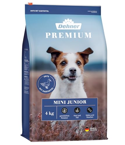 Dehner Premium Mini Junior Trockenfutter Ente Lamm 4kg getreidefrei