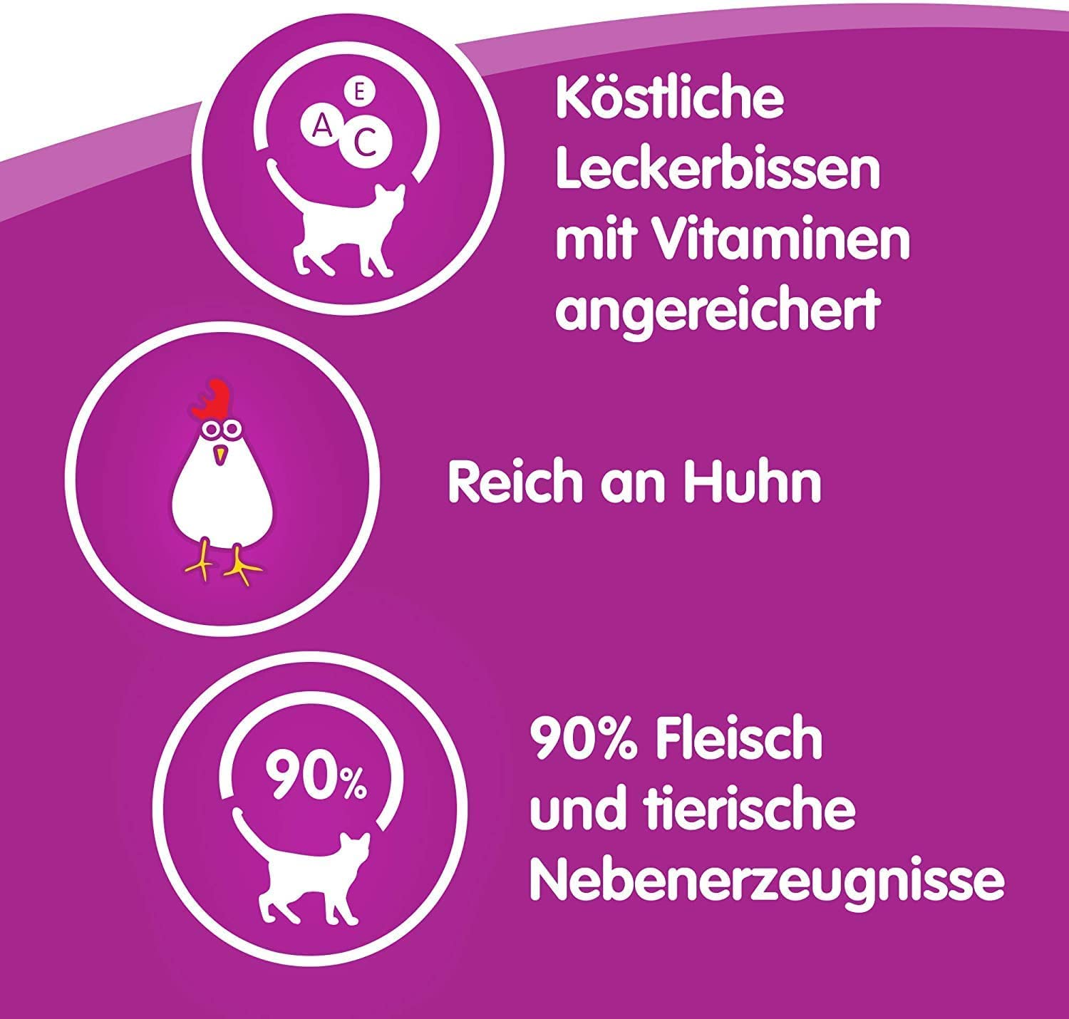 Whiskas Sticks Huhn Katzensnack 504g mit Vitaminen