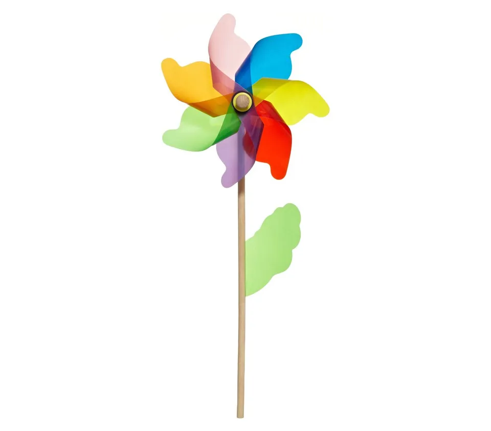 Dehner Premium Lovely Regenbogen Windrad 112 cm bunt