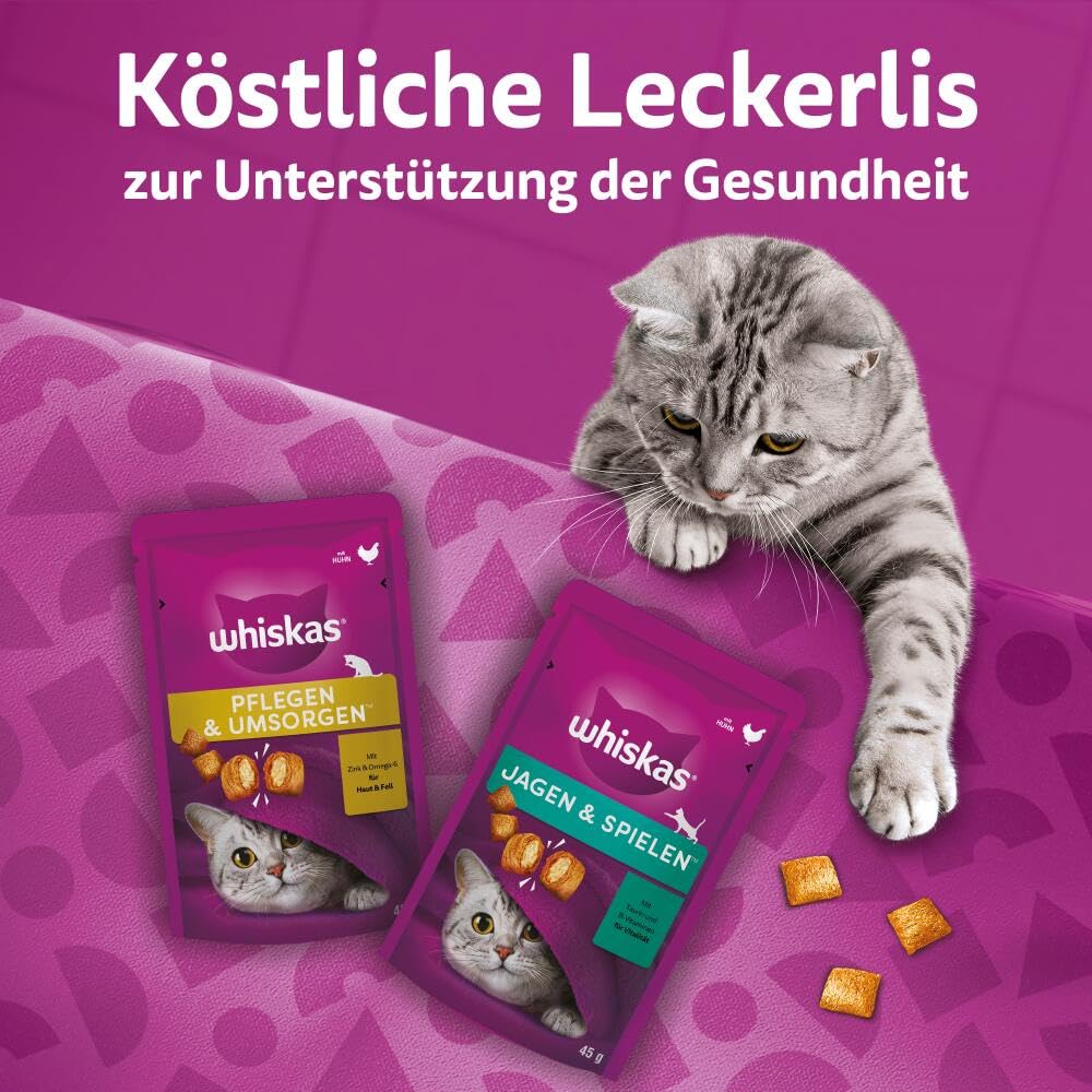 Whiskas Relax & Unwind Huhn Snack 8x45g knusprig