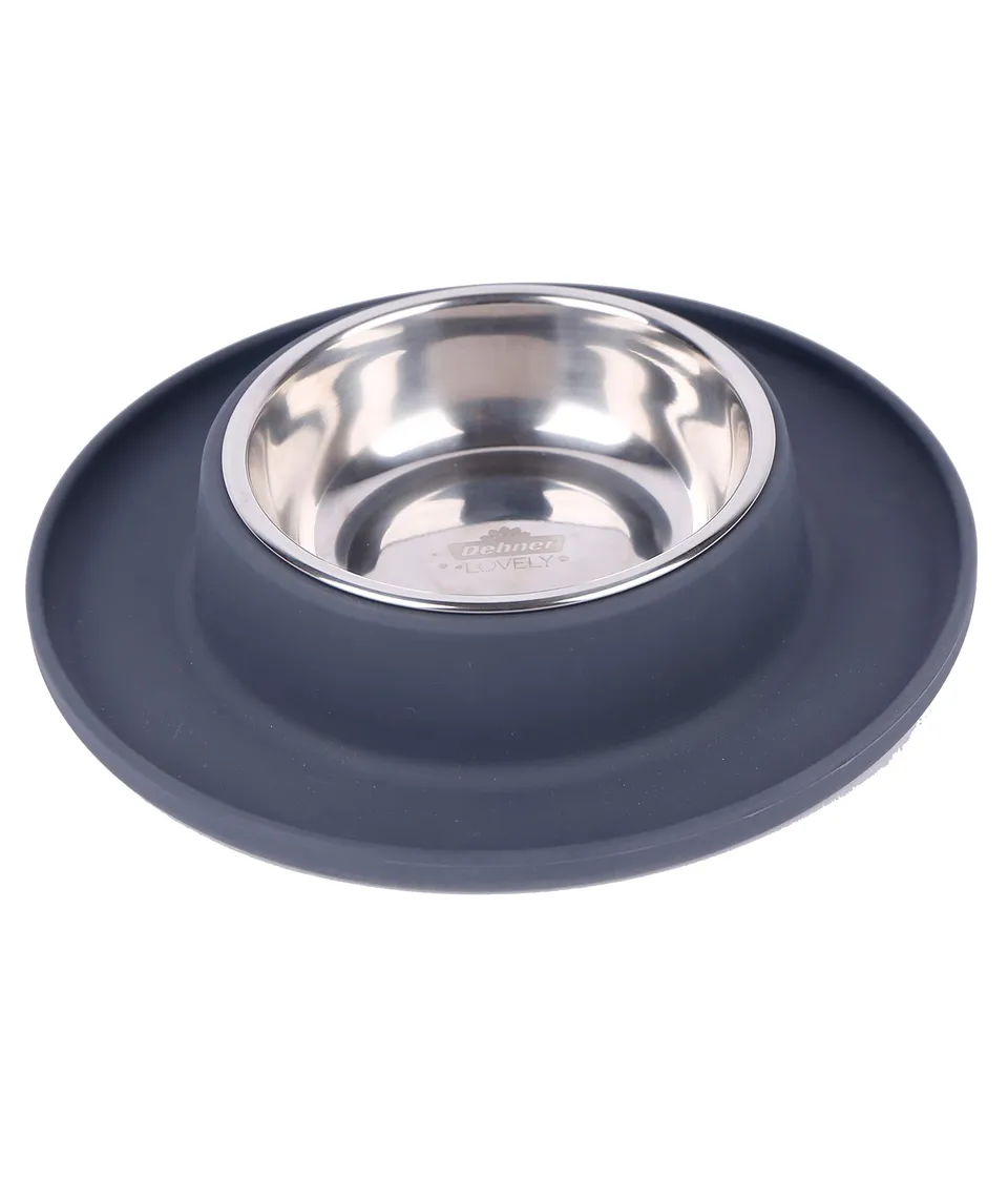 Dehner Premium Lovely Clean Bowl Hundenapf 350ml grau