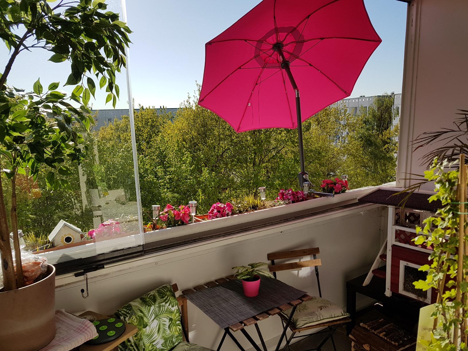 Dehner Premium Lovely Vido Sonnenschirm 150 cm grün UV80+