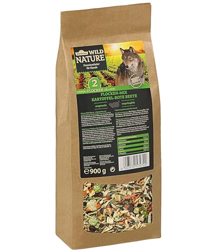 Dehner Wild Nature Flocken Hundefutter Kartoffel Beete 900 g