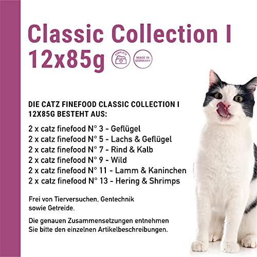 catz finefood Multipack 1 Nassfutter 12x85g Mix