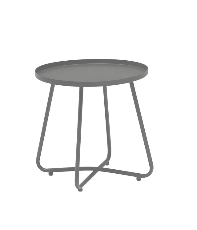 Dehner Ibiza Beistelltisch anthrazit 45 cm Stahl