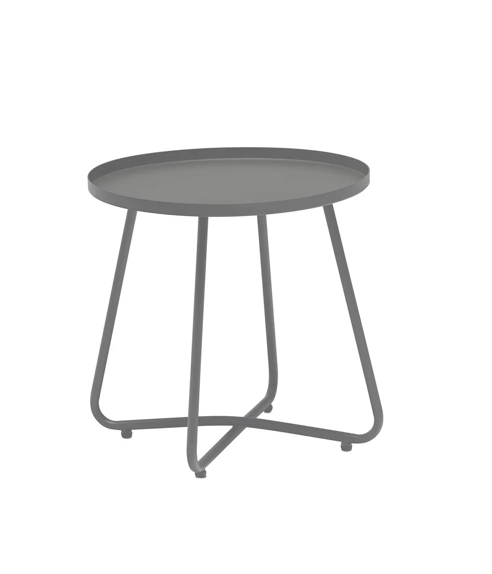 Dehner Ibiza Beistelltisch anthrazit 45 cm Stahl