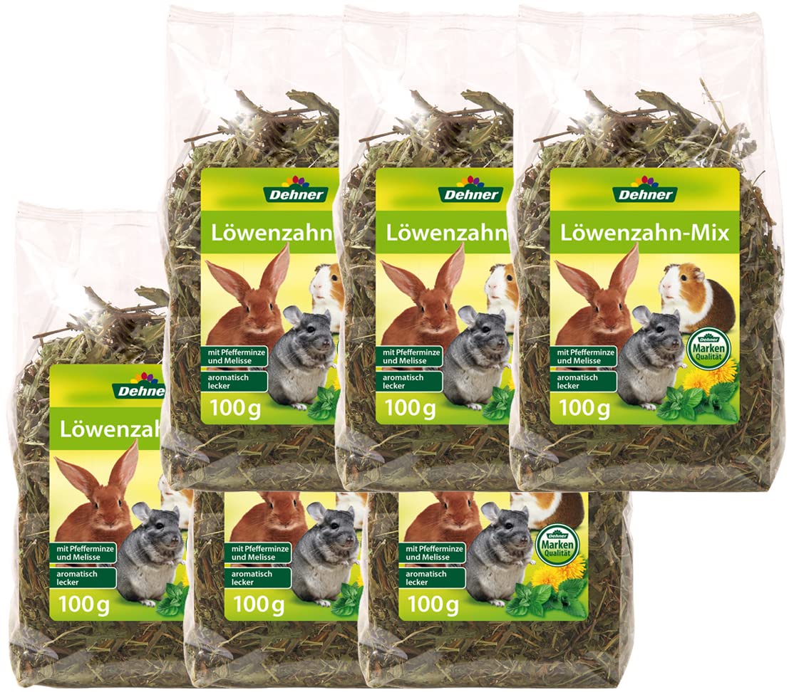 Dehner Löwenzahn mit Ringelblume Nagersnack 6x100g rohfaserreich