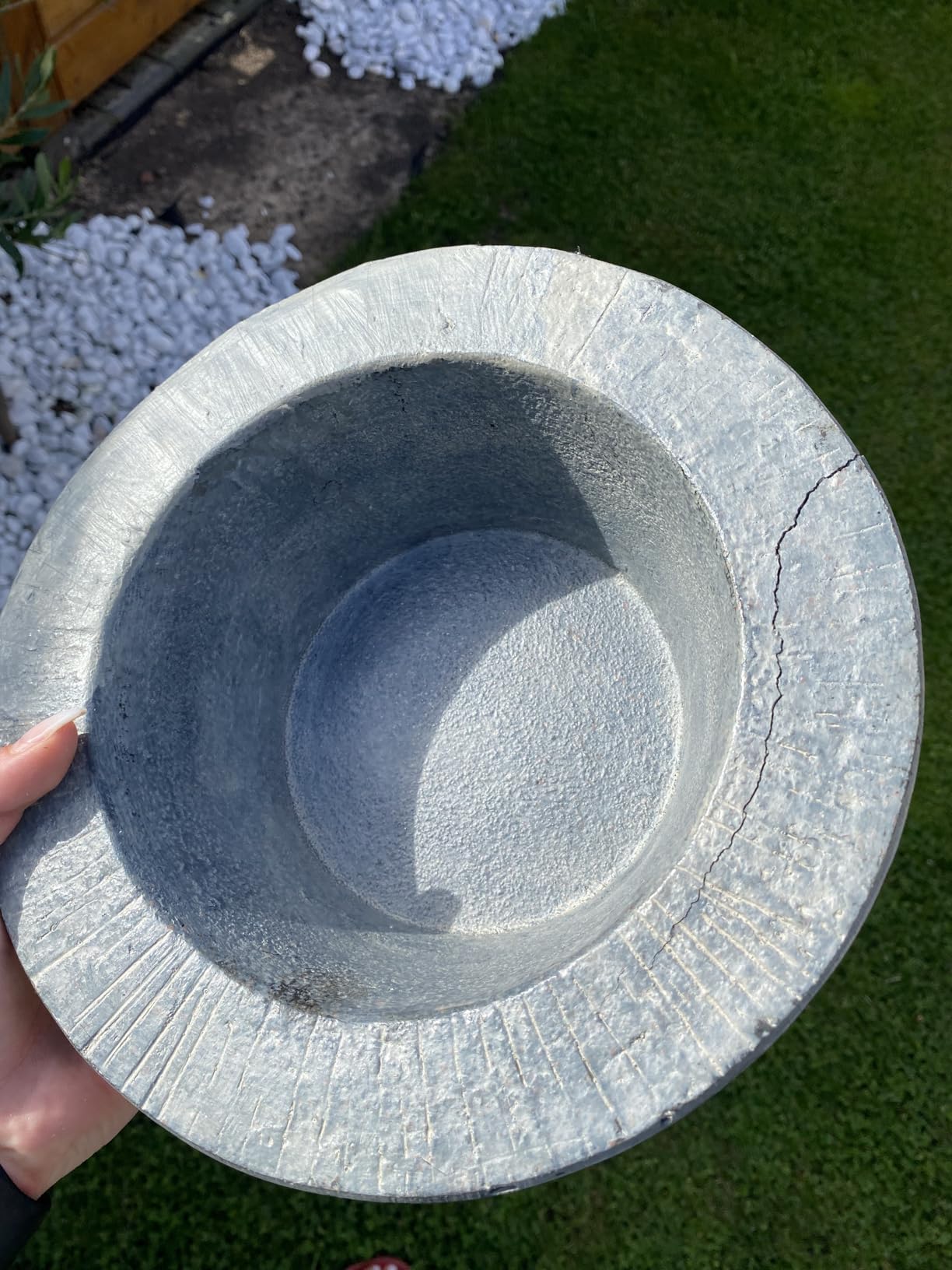 Dehner Premium Lovely Ronda Solarbrunnen grau LED