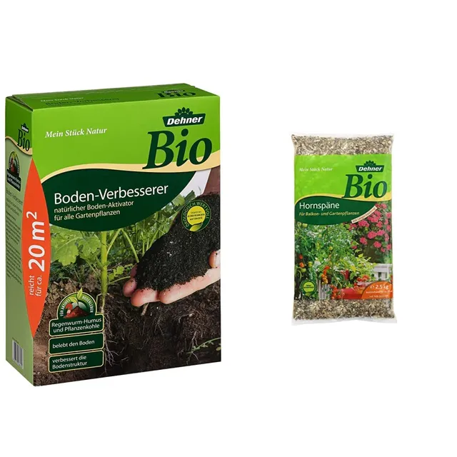 Dehner Bio Bodenverbesserer Hornspäne Set 6,5kg Langzeit