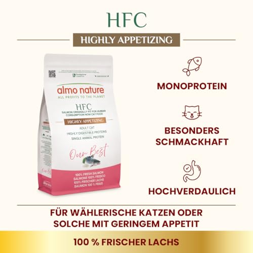 Almo Nature HFC Our Best Trockenfutter Lachs 1,2kg glutenfrei