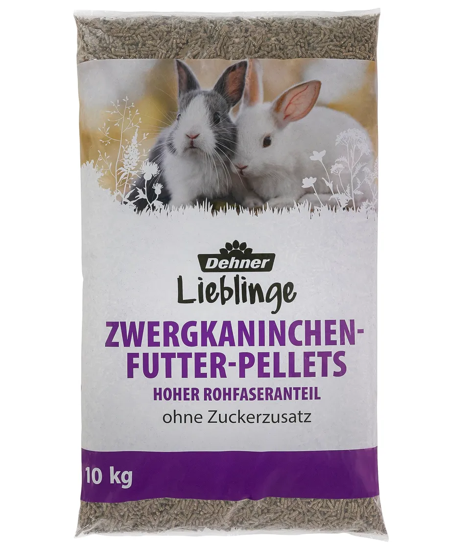 Dehner Lieblinge Zwergkaninchenfutter Pellets 10 kg zuckerfrei