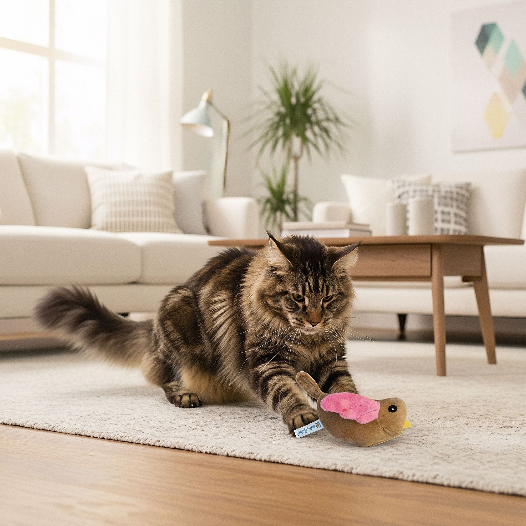 Lucky-Kitty Vogel Natur Pur Katzenspielzeug Katzenminze