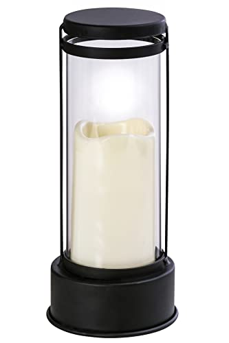 Dehner Premium Lovely Grablaterne LED creme 27cm Timer