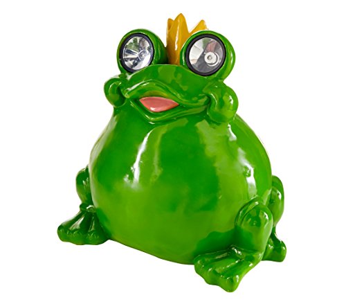 Dehner Premium Lovely Leander Solarleuchte Frosch grün