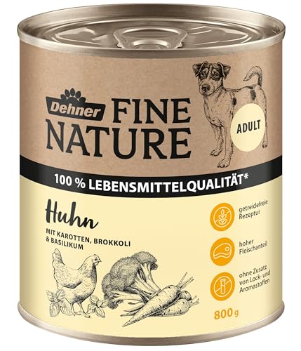 Dehner Fine Nature Huhn Nassfutter Hund 6x800g Karotte