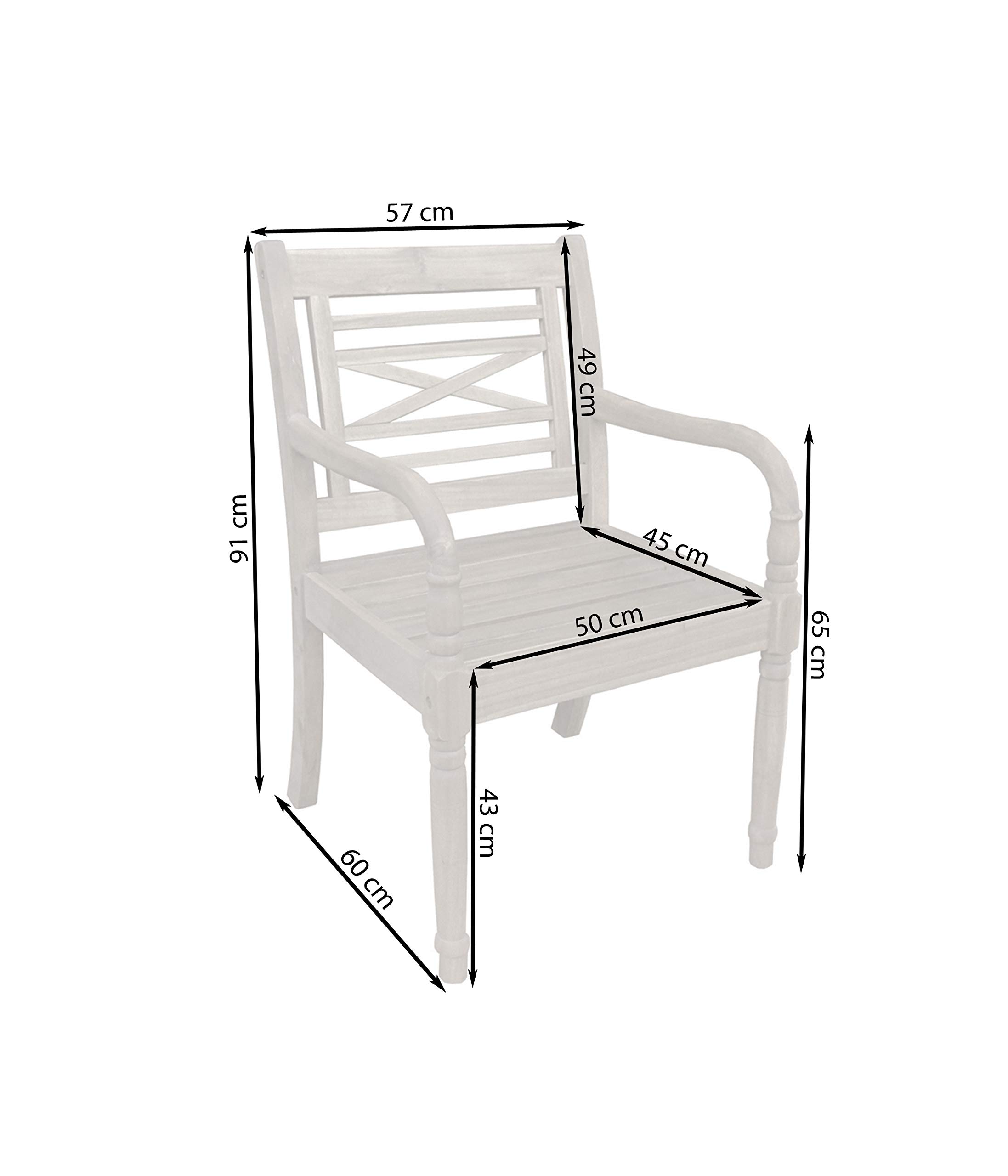 Dehner Samoa Gartensessel natur 90x60x57 cm Akazie