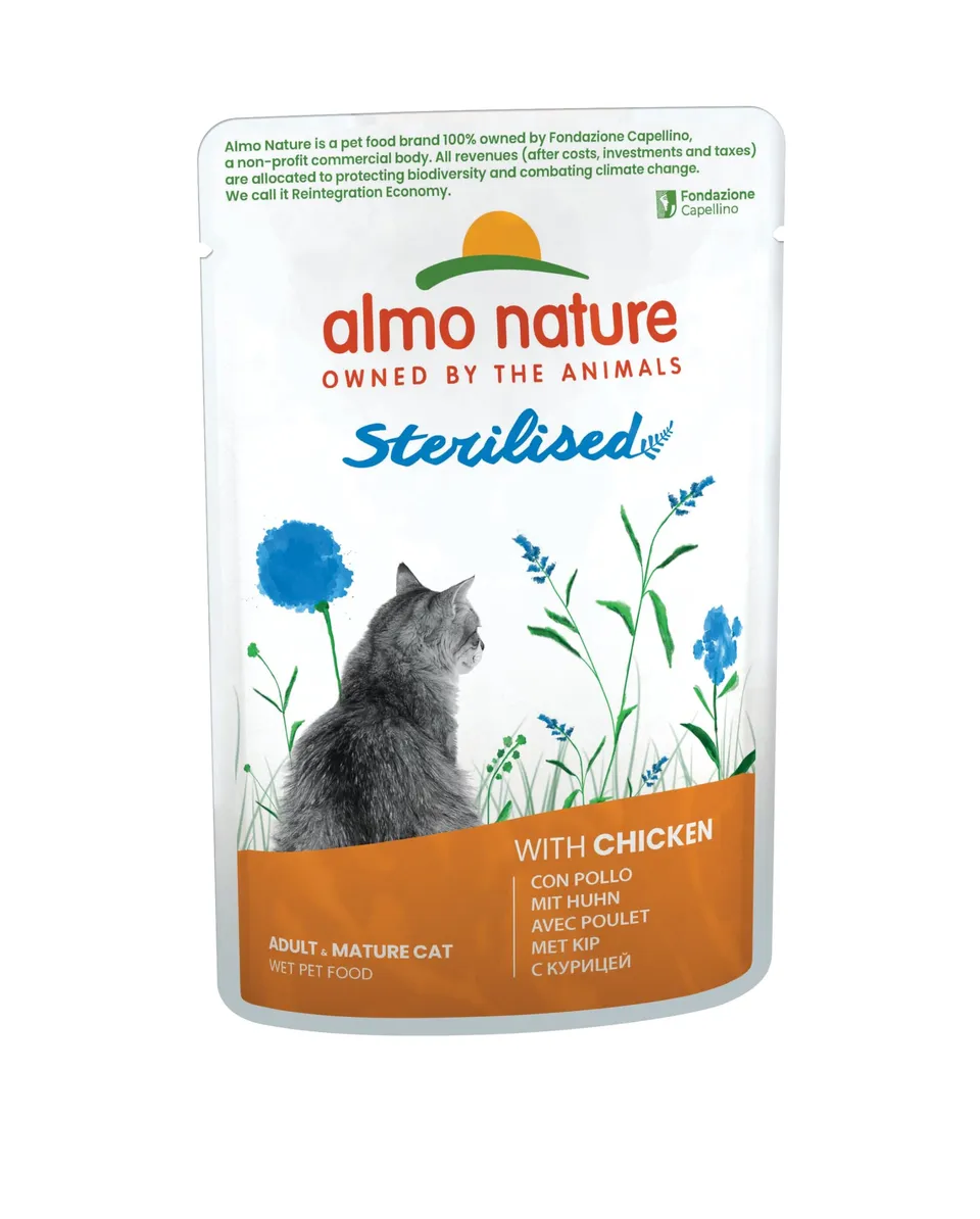 Almo Nature Functional Sterilised Nassfutter Huhn 30x70g fettarm