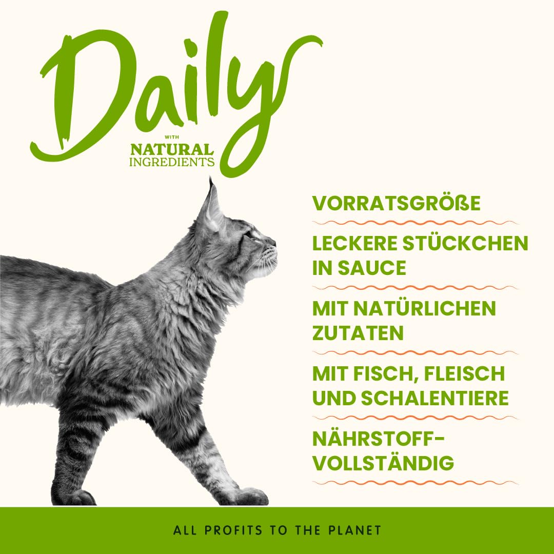 Almo Nature Daily Nassfutter Häppchen Thunfisch-Lachs 6x70g Sauce