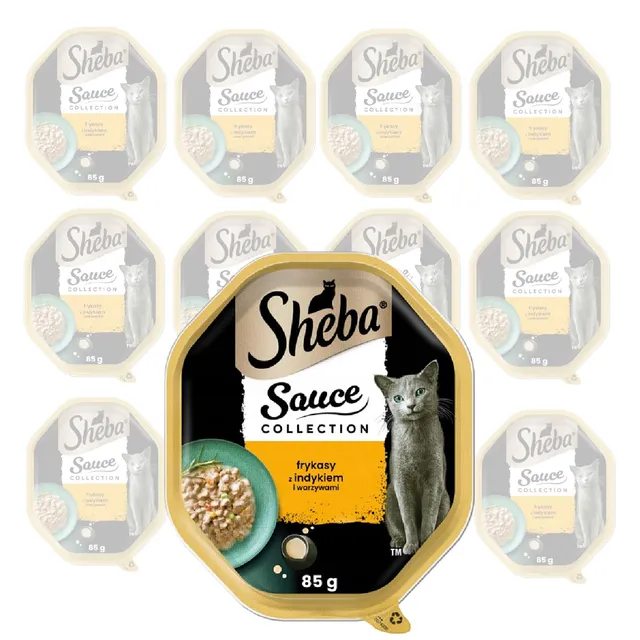 Sheba Sauce Spéciale Frikassee Nassfutter Truthahn 11x85g in Sauce