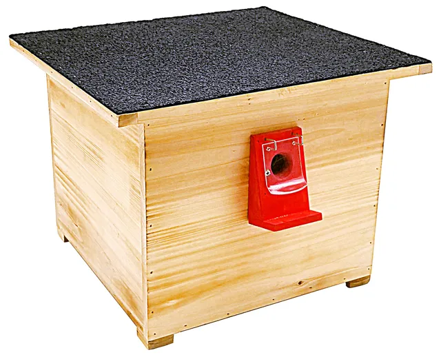 Dehner Natura Hummelhaus Nistkasten Tannenholz natur 38x34x28cm